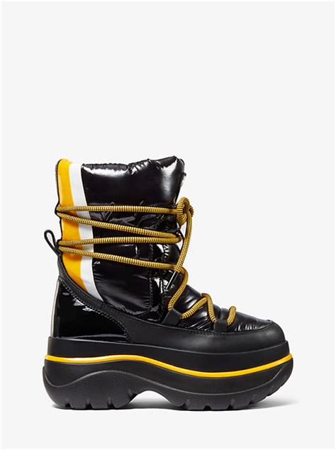 michael kors zadie mixed media moon boot reviews|Michael Kors.